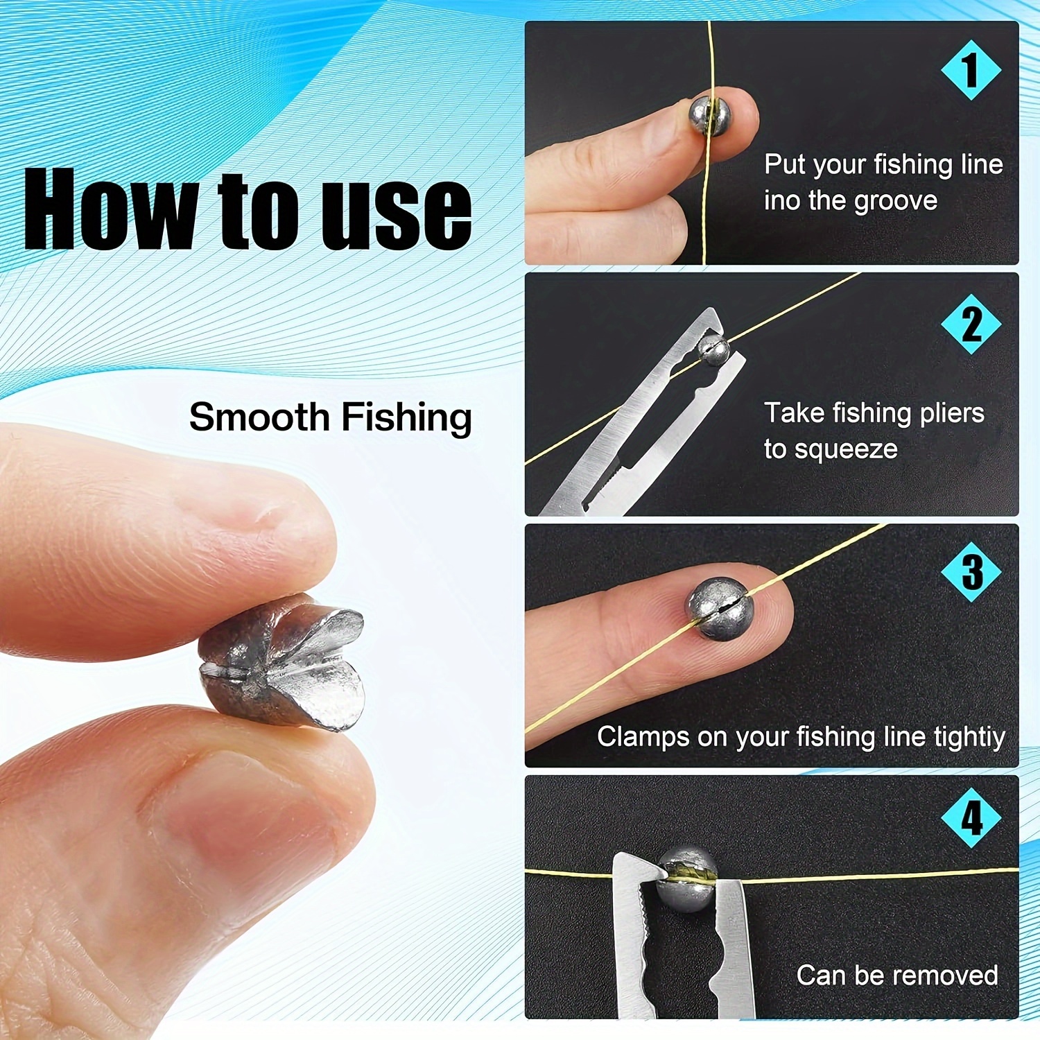 100pcs/box Fishing Weights Kit - Freshwater Fishing Kit 리뷰 및 가격