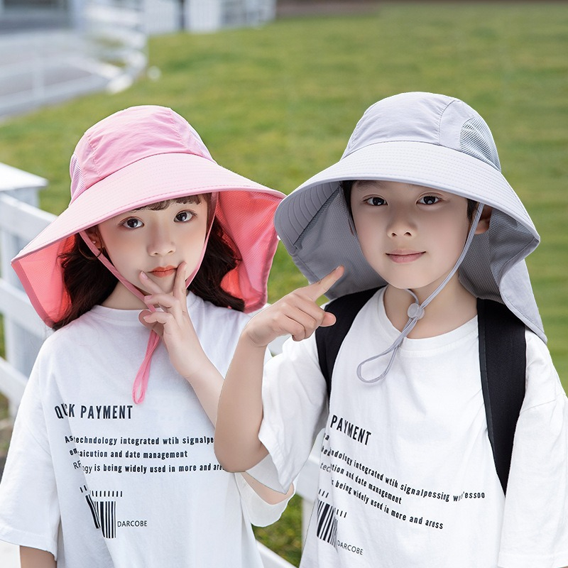 Kids Sun Hat with Neck Flap UV - Fishing Equipment Kids 리뷰 및 가격