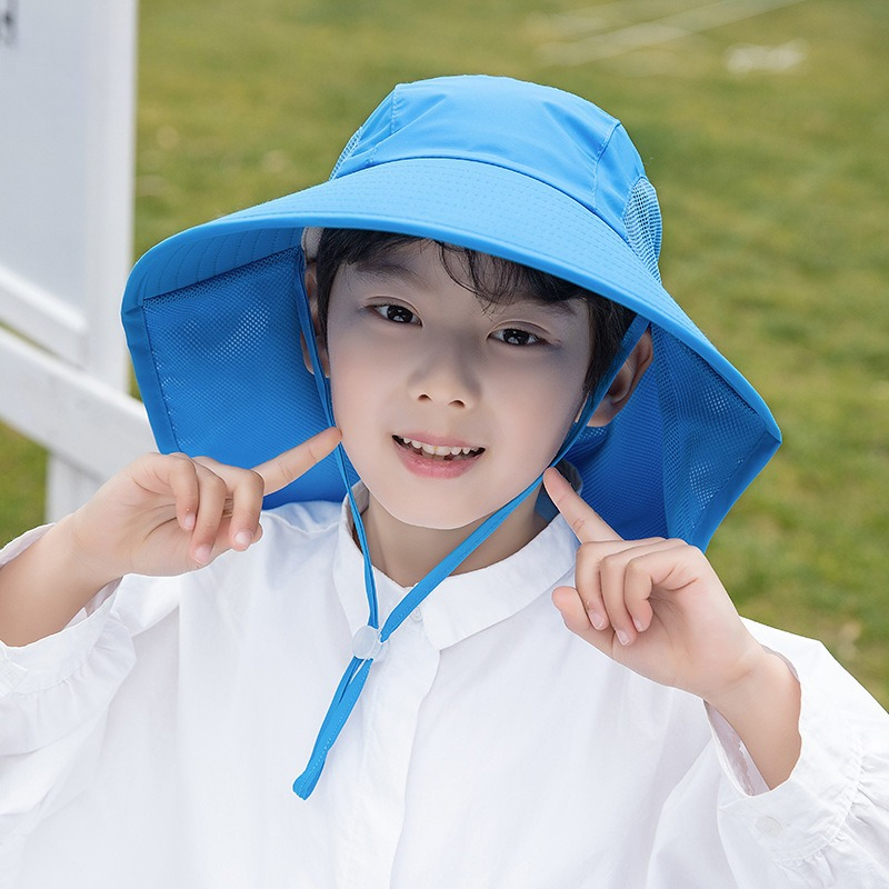Kids Sun Hat with Neck Flap UV - Fishing Equipment Kids 리뷰 및 가격