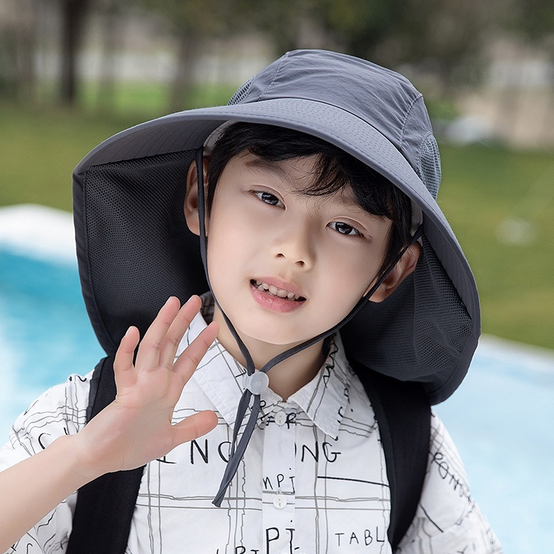 Kids Sun Hat with Neck Flap UV - Fishing Equipment Kids 리뷰 및 가격