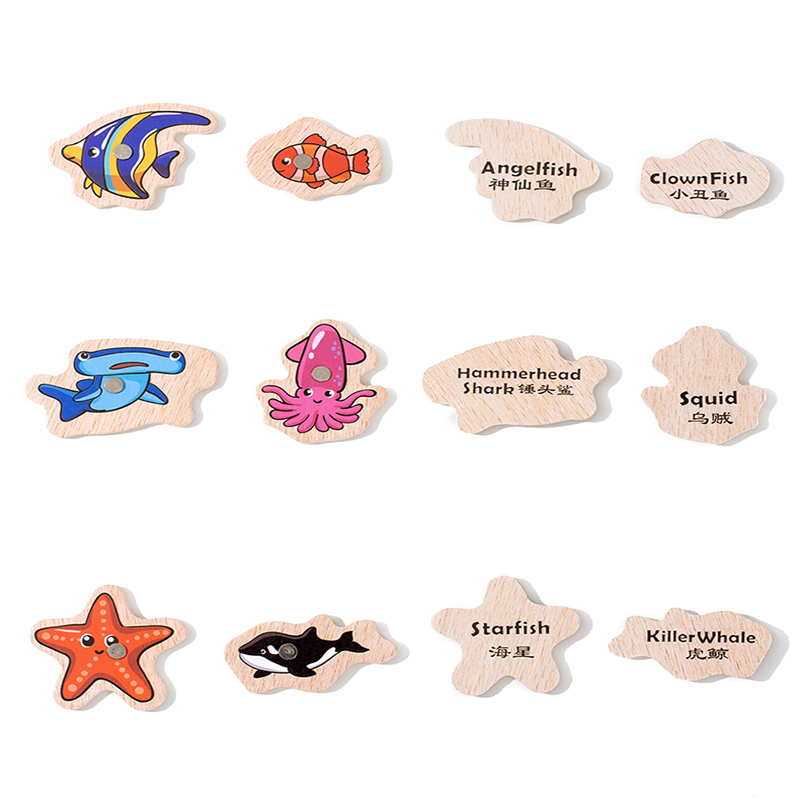 Fishing Toys Montessori Wooden - Fishing Equipment Kids 리뷰 및 가격