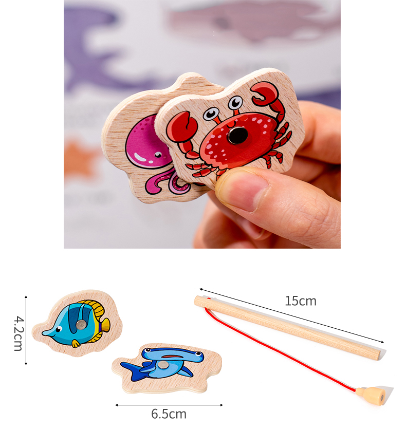 Fishing Toys Montessori Wooden - Fishing Equipment Kids 리뷰 및 가격