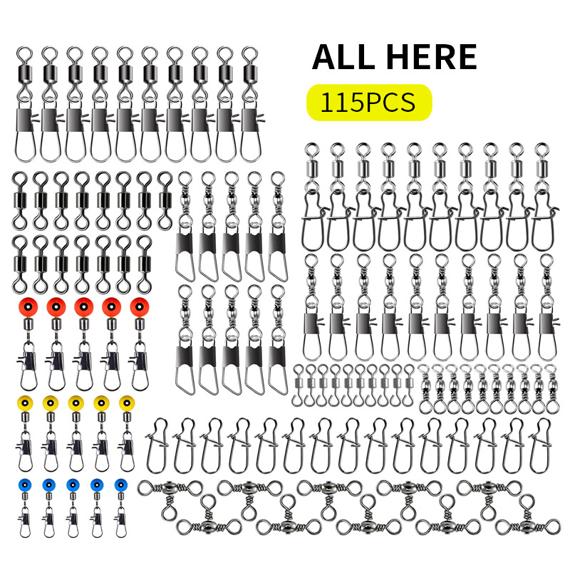 115pcs Fishing Swivel Connecto - Freshwater Fishing Kit 리뷰 및 가격