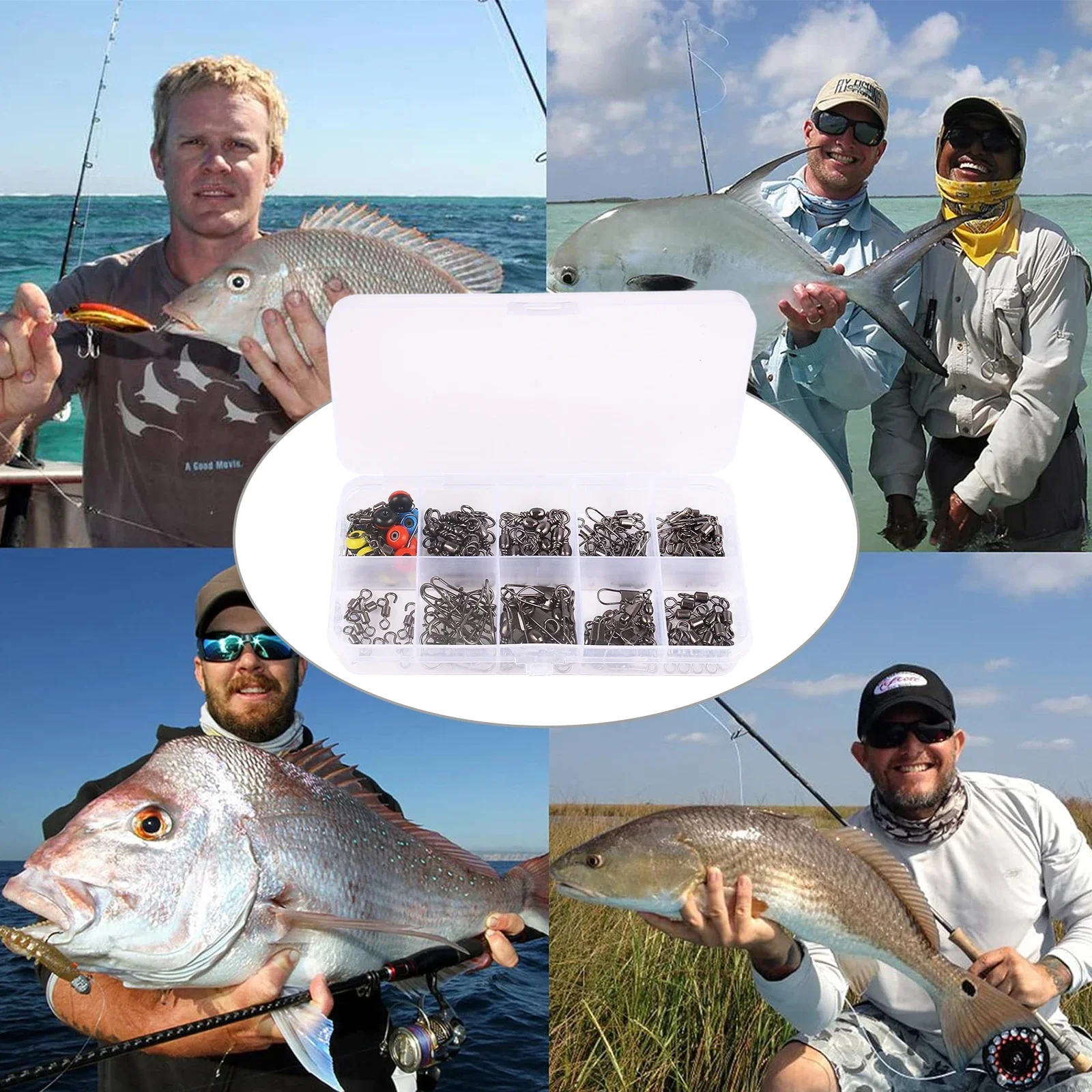 115pcs Fishing Swivel Connecto - Freshwater Fishing Kit 리뷰 및 가격