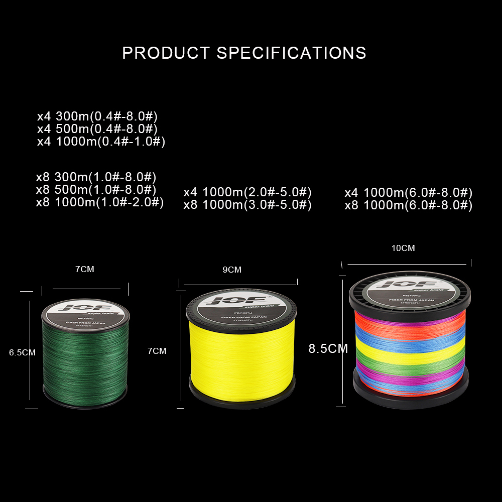 JOF Fishing Line 500M 300M 100 - Fishing Equipment Bundle 리뷰 및 가격