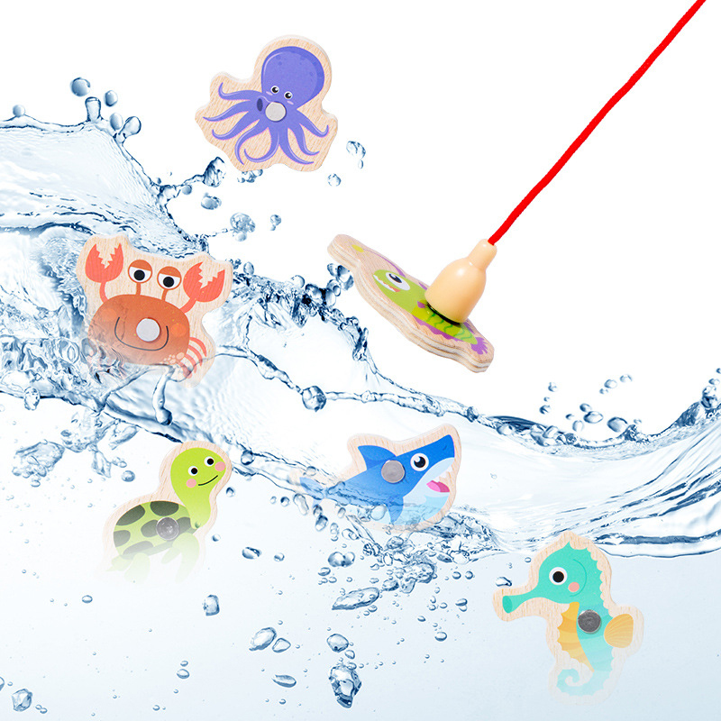 Wooden Magnetic Fishing Toys f - Fishing Equipment Kids 리뷰 및 가격