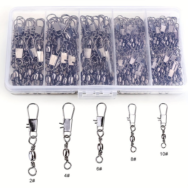 50/200pcs Barrel Snap Swivel F - Freshwater Fishing Kit 리뷰 및 가격