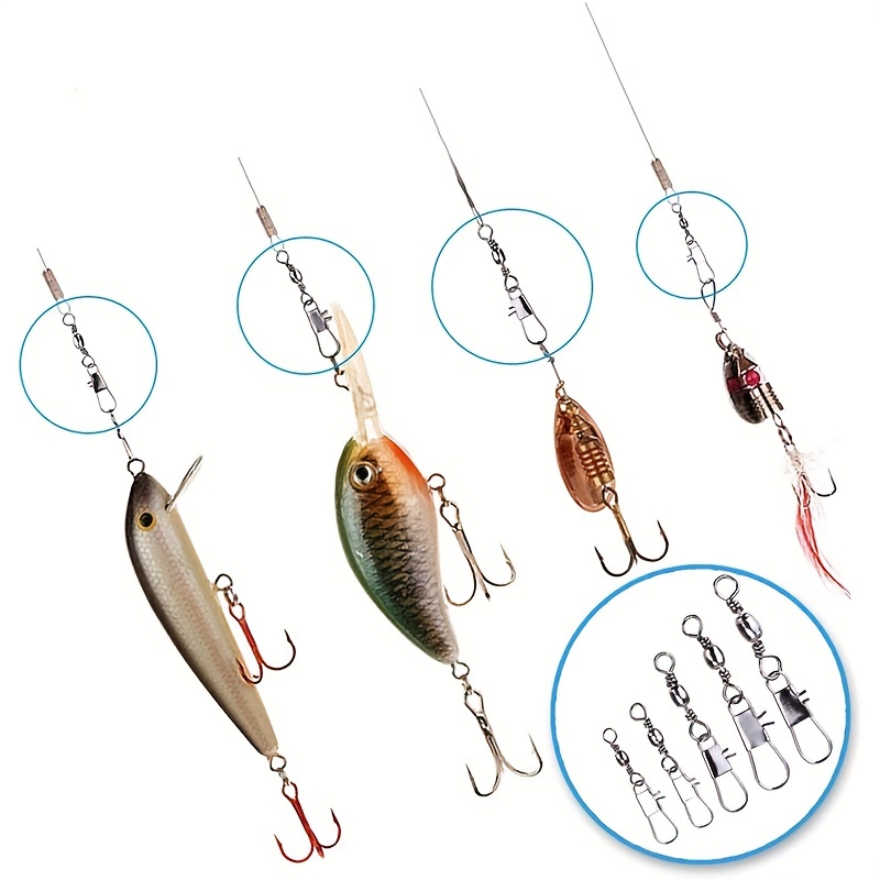 50/200pcs Barrel Snap Swivel F - Freshwater Fishing Kit 리뷰 및 가격
